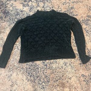 Moral Fiber Green Chenille Cable Knit Sweater – Size M